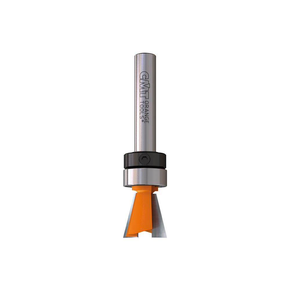 CMT 818.128.11B Dovetail Bit w/Bearing 1/2" A=14° S=1/4"