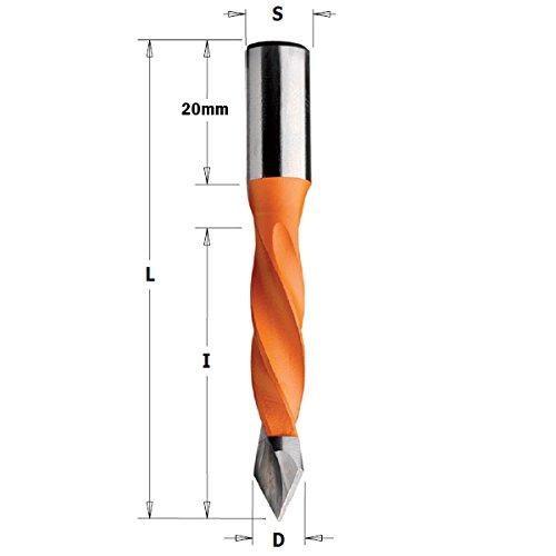 CMT 375.040.12 4 Flute Dowel Drill for Through Hole S=25/64" x 2-3/4"