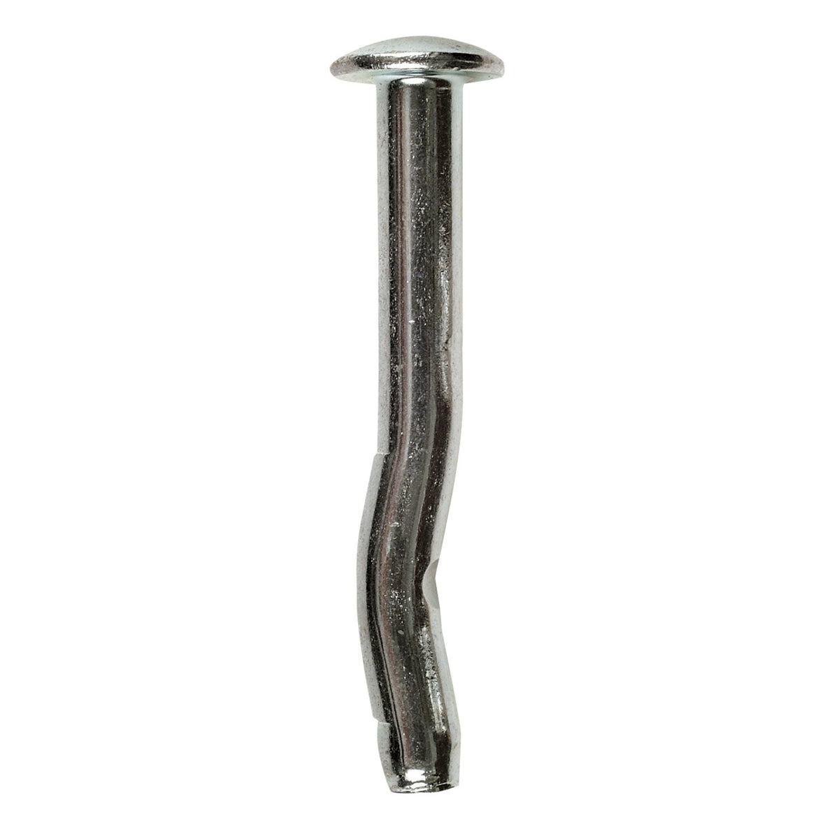  1/4 x 3 in. Mushroom Head Crimp Drive Anchor, Zinc Plated / Carbon Steel