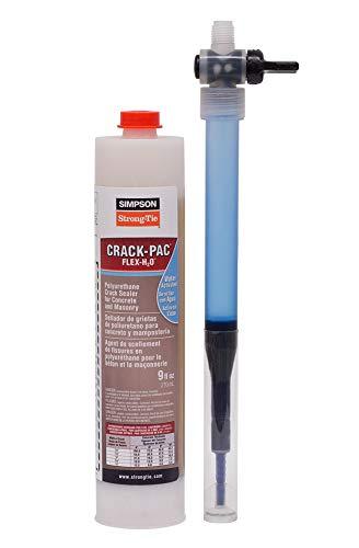 Simpson CPFH09 Crack-Pac Flex-H20 Polyurethane Crack Sealer 9 Oz Cartridge with Nozzle
