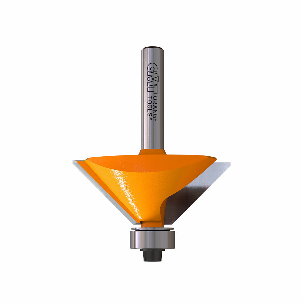 CMT 836.420.11 Chamfer Bit w/Bearing 1-49/64" x 23/32" A=45° S=1/4"
