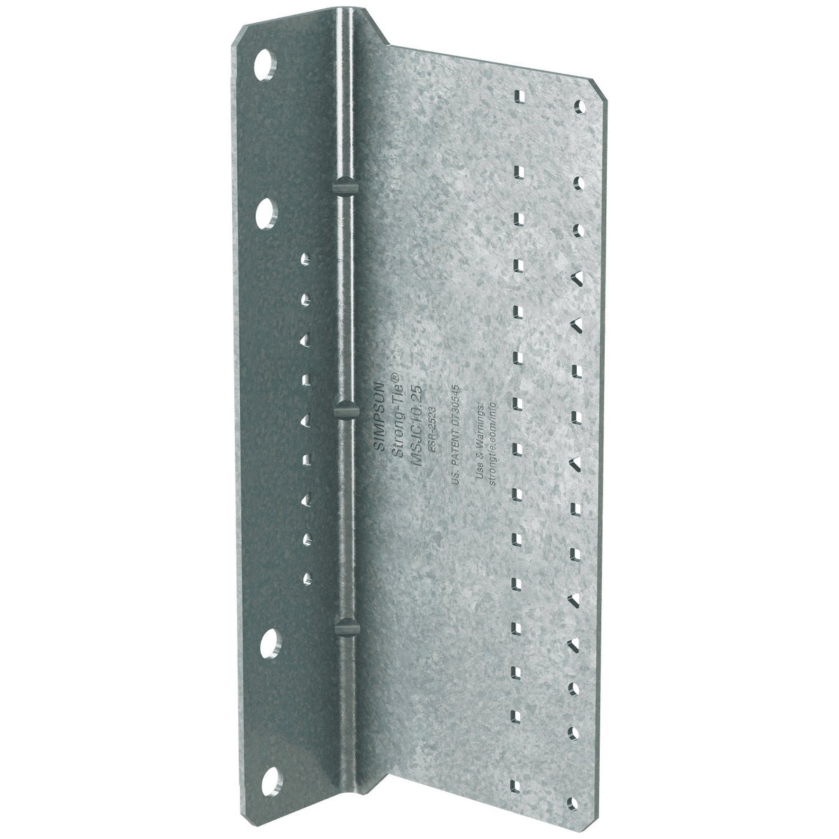 Simpson MSJC10.25-R15 CFS Steel-Joist Connector 2x4-1/2x10-1/4 in 12-Ga Galvanized G90 15-Pack