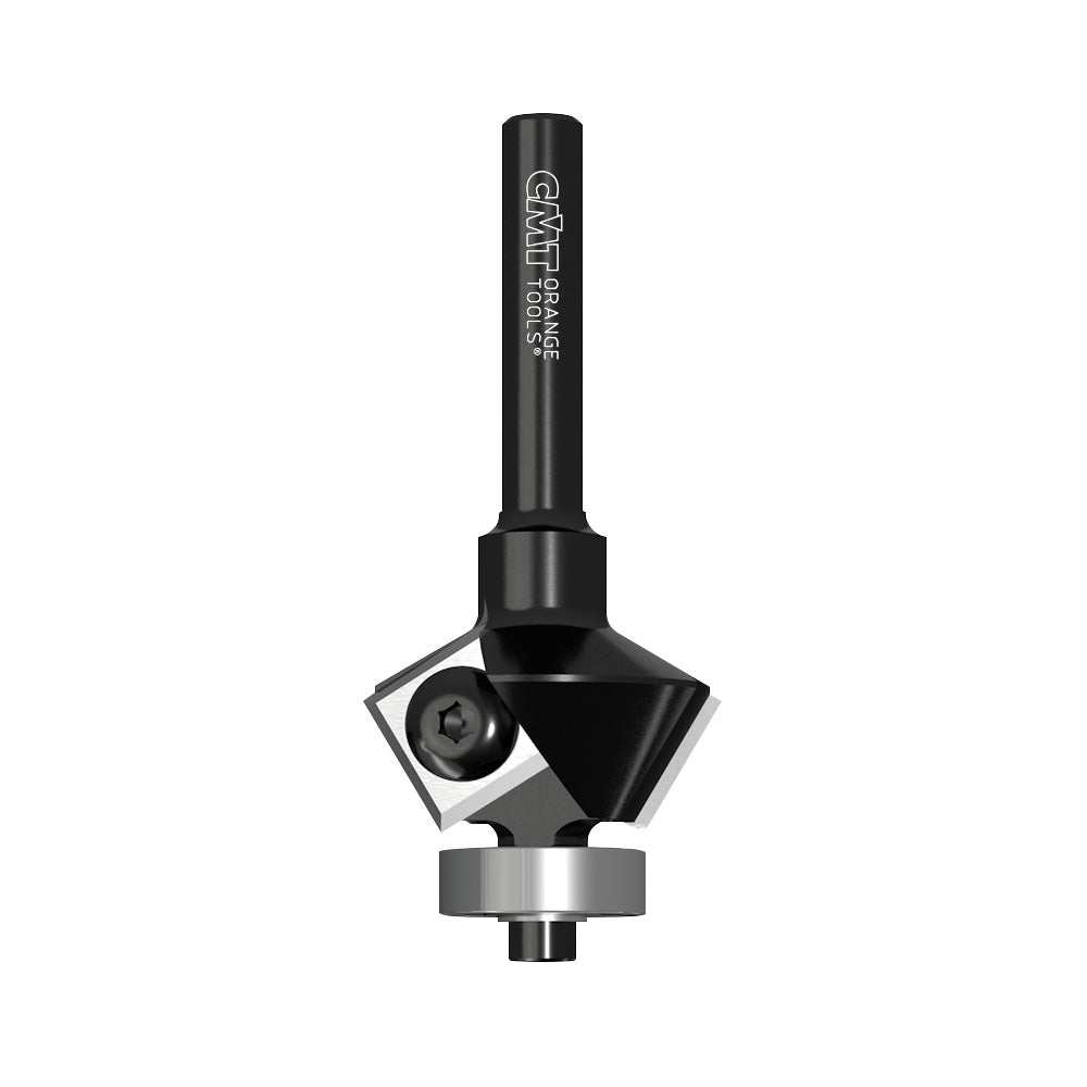 CMT 659.031.11 Chamfer Bits w/Insert Knives 1-7/64" x 25/64" (30°) S=1/4"