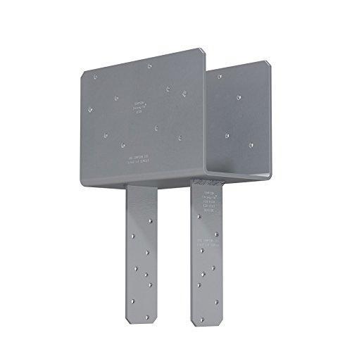 Simpson 5-1/8" Beam x 6" Post Column Cap w/SDS Screws, Gray Paint, CCQ5-6SDS2.5