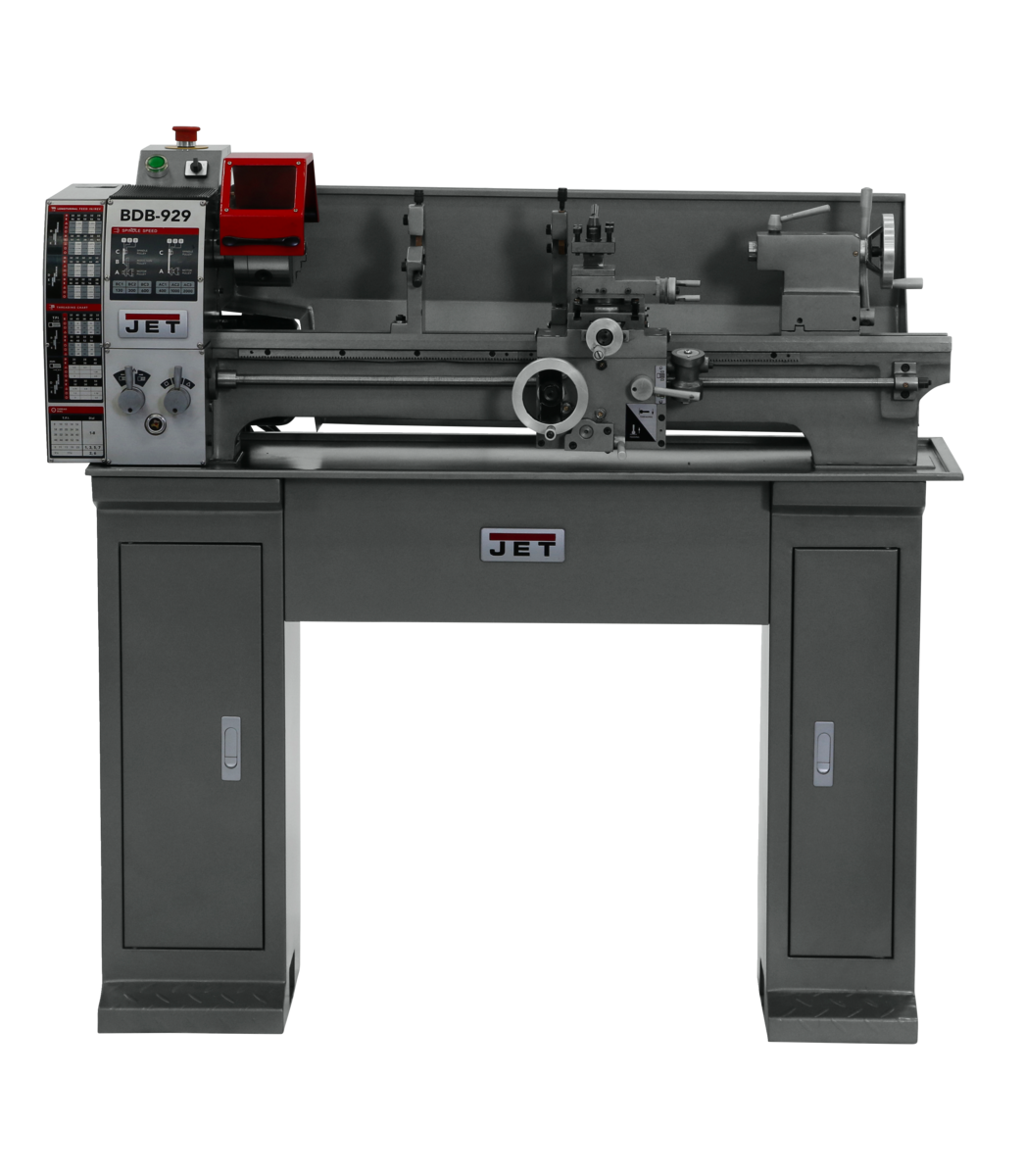 321372K, BDB-929 Belt Drive Bench lathe with stand installed, Jet, Metalworking, Turning, Lathes