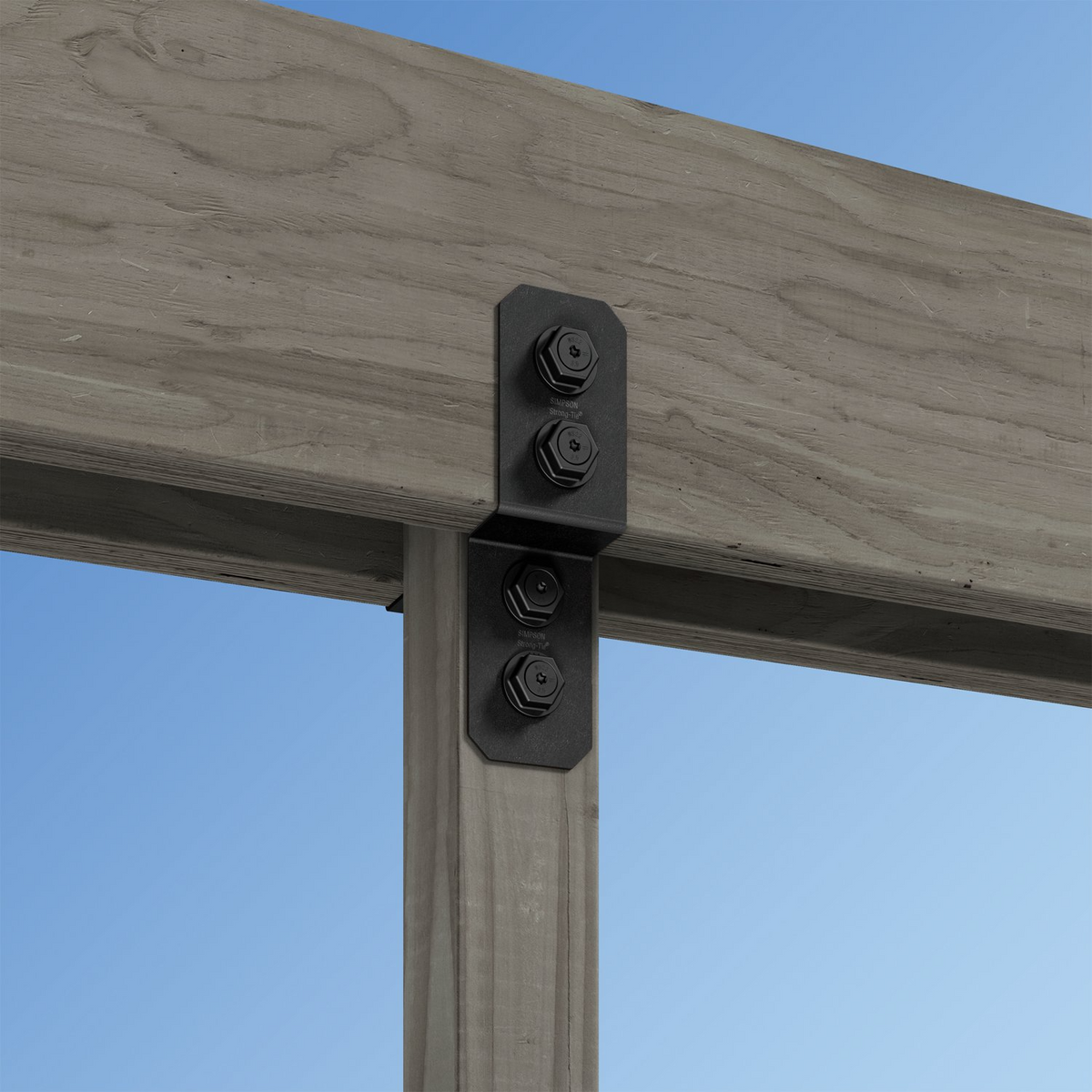 Simpson Strong-Tie APVDJT1.75-4 Avant Ornamental Deck Joist Tie - Black Powder Coat