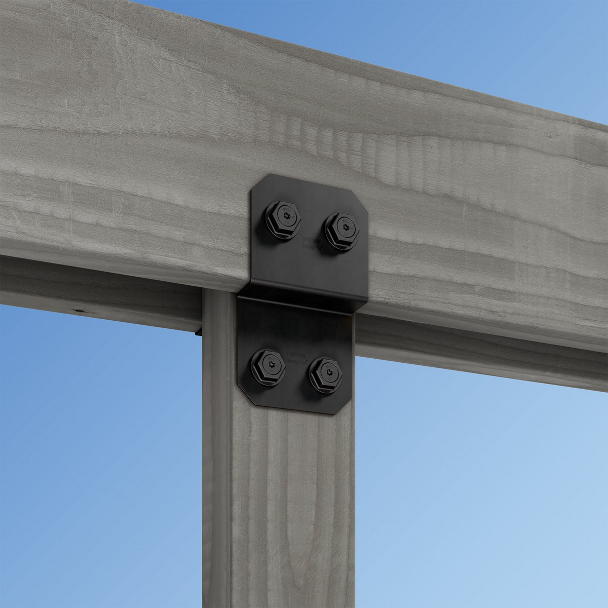 Simpson Strong-Tie APVDJT2-6 Avant Ornamental Deck Joist Tie - Black Powder Coat