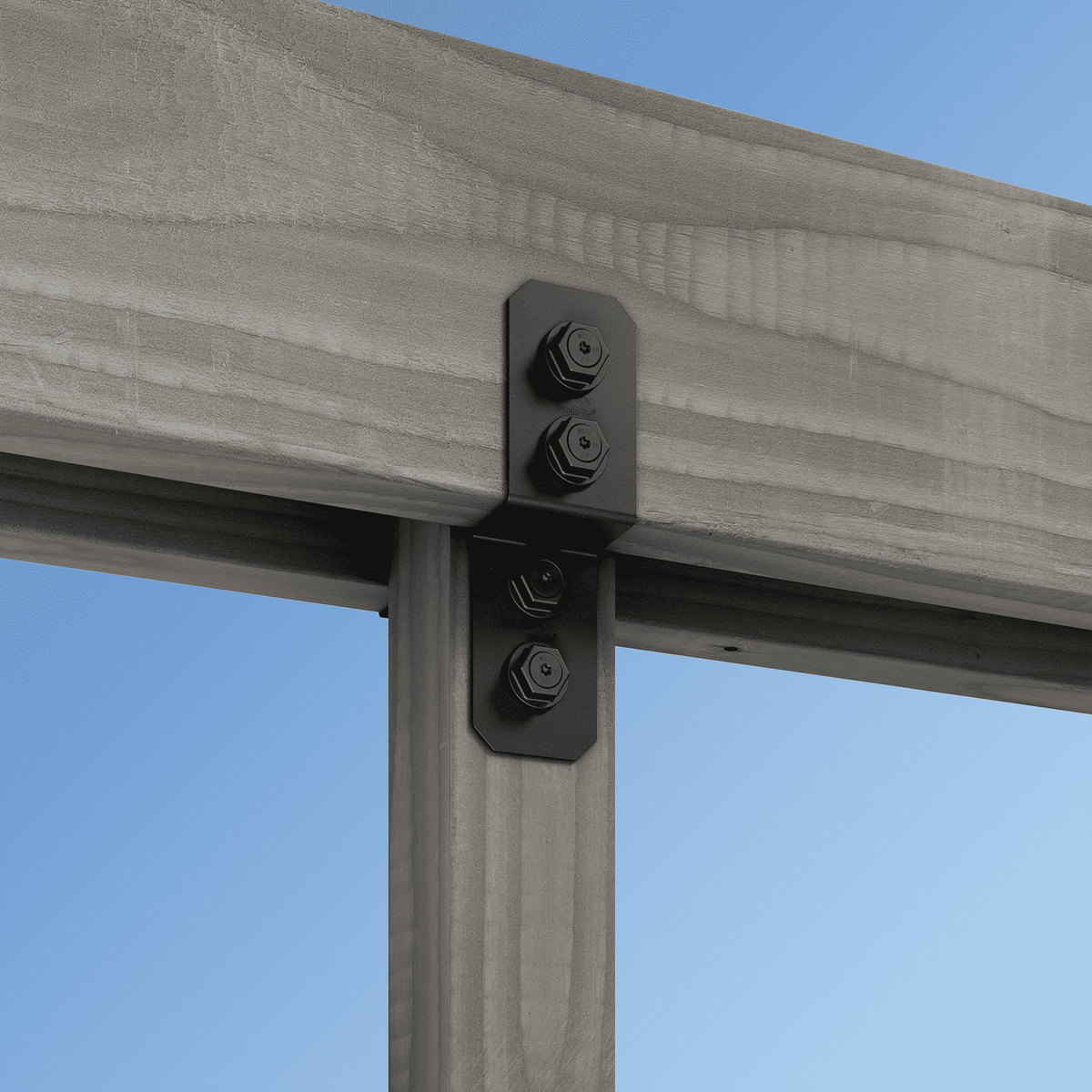 Simpson Strong-Tie APVDJT2R-4 Avant Ornamental Deck Joist Tie - Black Powder Coat