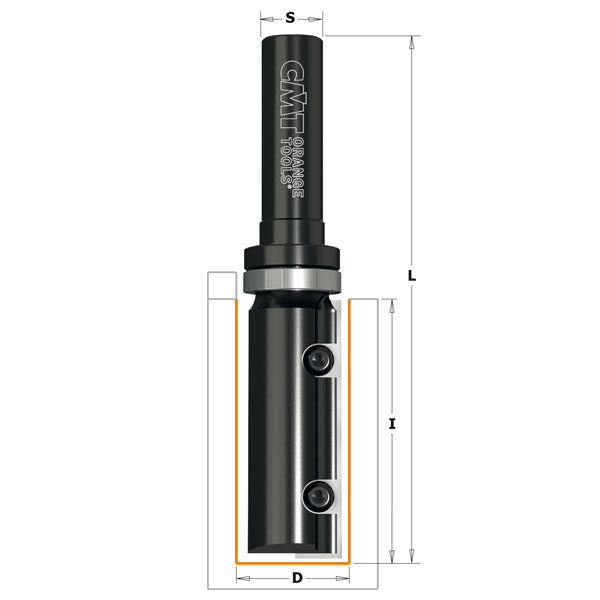 CMT 652.787.11B, Pattern Router Bit with Insert Knife