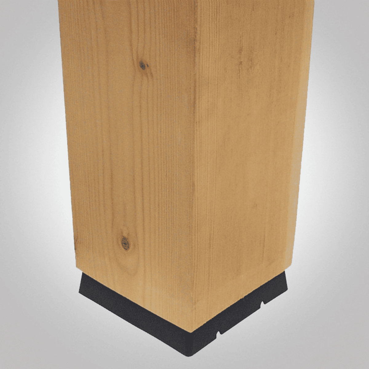 Simpson 4 x 6 Black Composite-Plastic Standoff Post Base CPS46