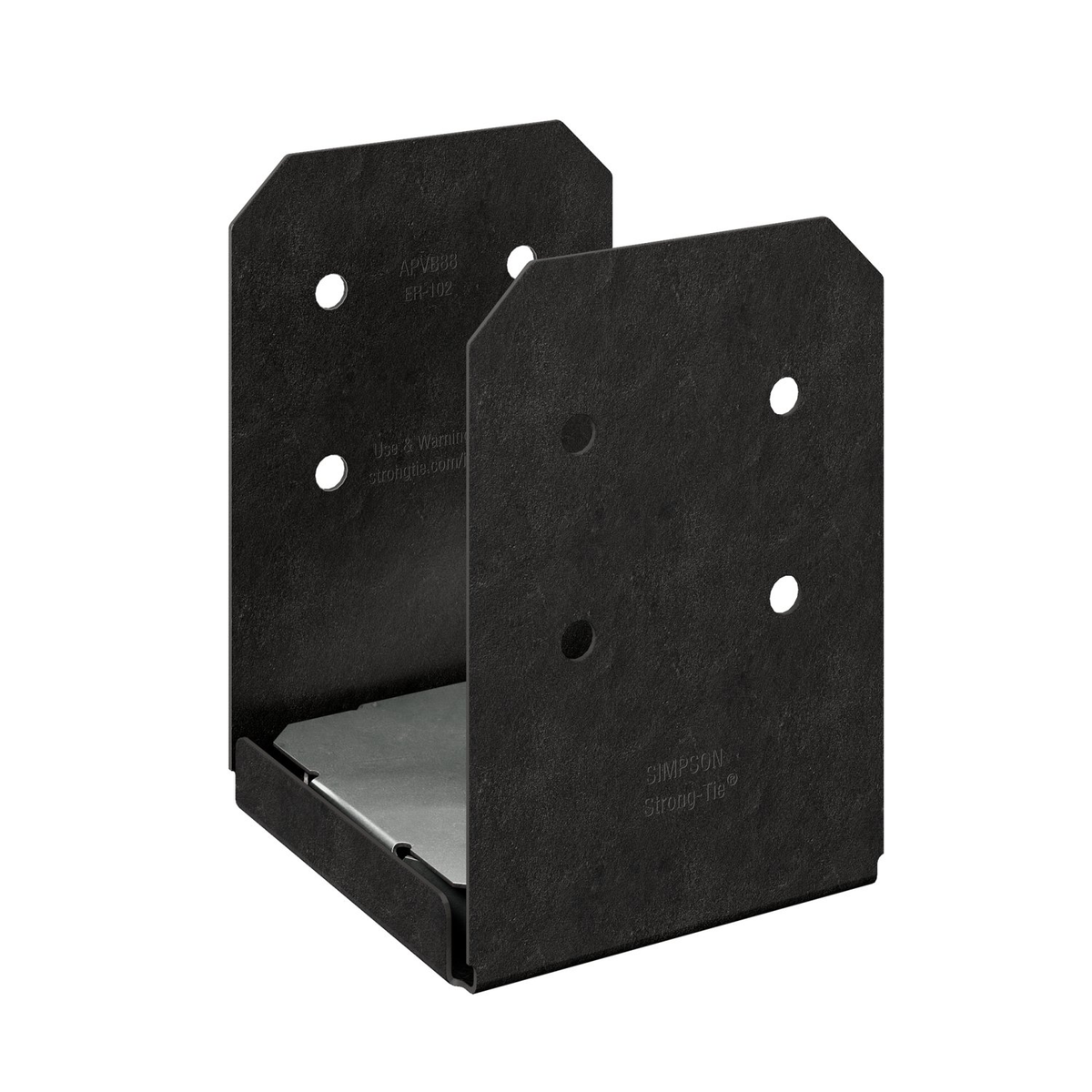 Simpson Strong-Tie APVB88 Avant Ornamental 8x8 Post Base - Black Powder Coat