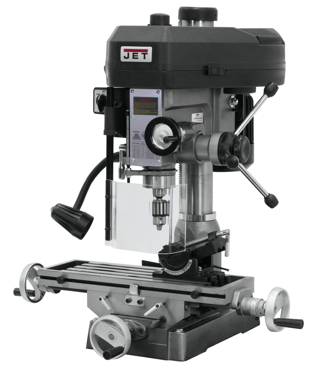 350017, JMD-15, JMD-15, R-8 Taper, 1HP, 1Ph, 115/230V, Jet, Metalworking, Milling, Mill Drills