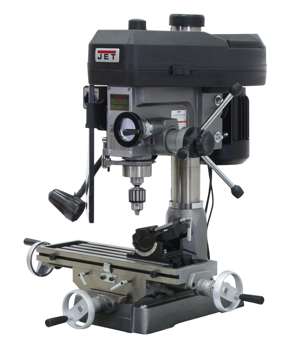 350132, The Jet JMD-15 Mill/Drill With NEWALL DP500 DRO Installed, Jet, Metalworking, Milling, Mill Drills