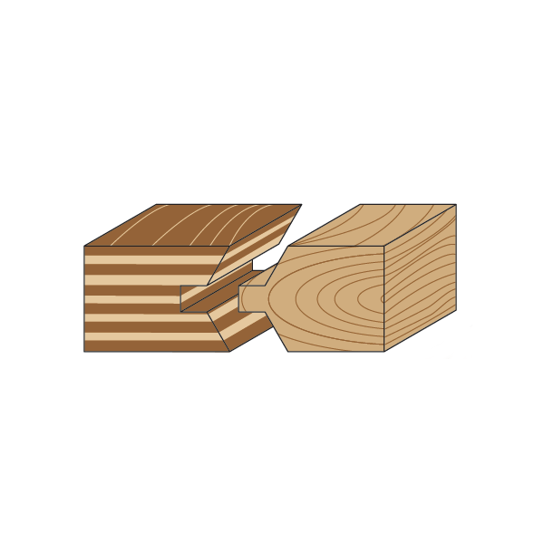 CMT 855.510.11 2-Pcs Edge Banding Bit Set 1-37/64-Inch 1/2-Inch Shank