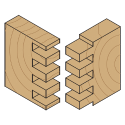 CMT 800.616.11 Box Joint Bit with 1-7/8-Inch Diameter with 1/2-Inch Shank