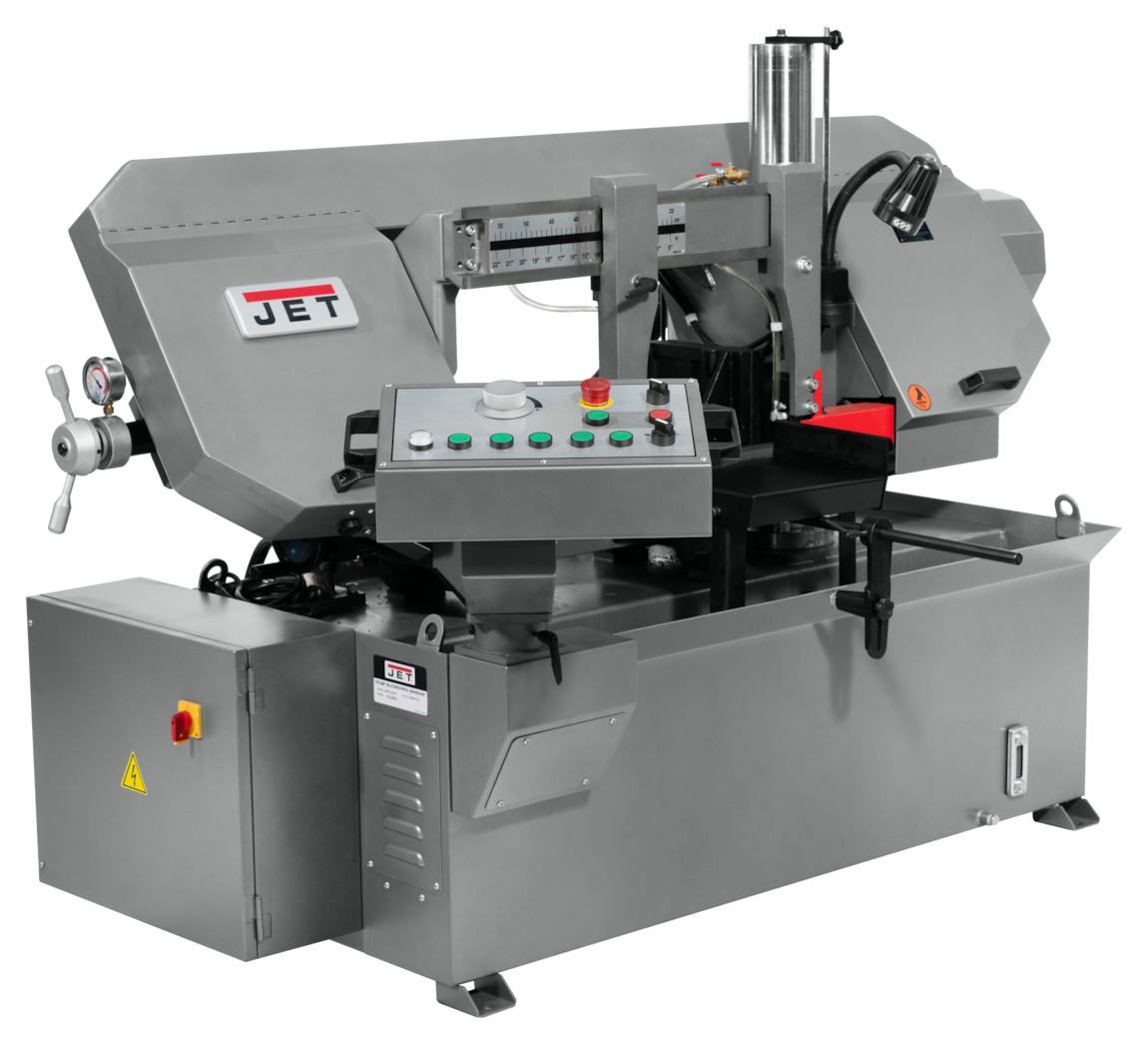 JET HBS1220DC, 12x20" Semi-Automatic Dual Column Bandsaw 3HP, 230/460V, 3Ph
