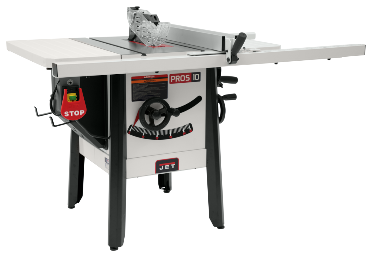 JET JPS-10 ProShop II, 10" Table Saw, 30" Rip, Steel Wings, 1.75 HP, 1Ph 115V