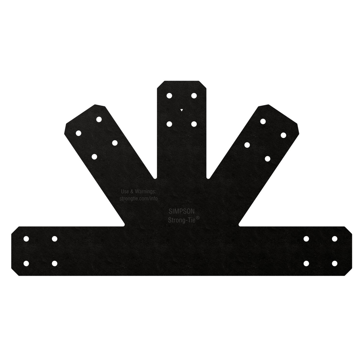Simpson Strong-Tie APVGP812 Avant Decorative Gable Plate- Black Powder Coat