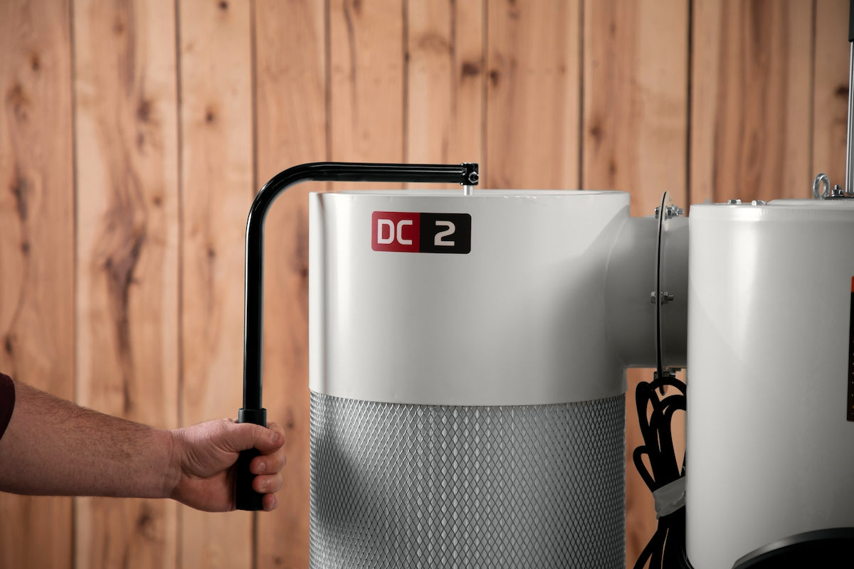 JET JCDC-2 Cyclone Dust Collector, 2-Micron Filter, 938 CFM, 2 HP, 1Ph 230V