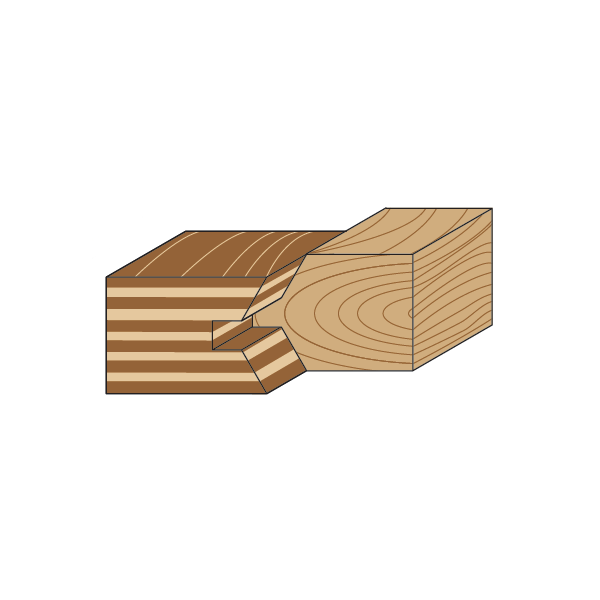 CMT 855.510.11 2-Pcs Edge Banding Bit Set 1-37/64-Inch 1/2-Inch Shank
