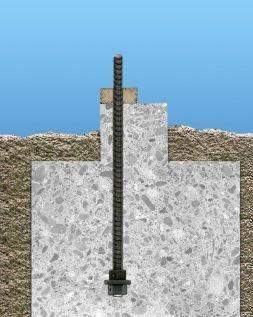 Simpson PAB8-12 Pre-Assembled Anchor Bolt 1" x 12" ATR w/ 2-1/2" Washer