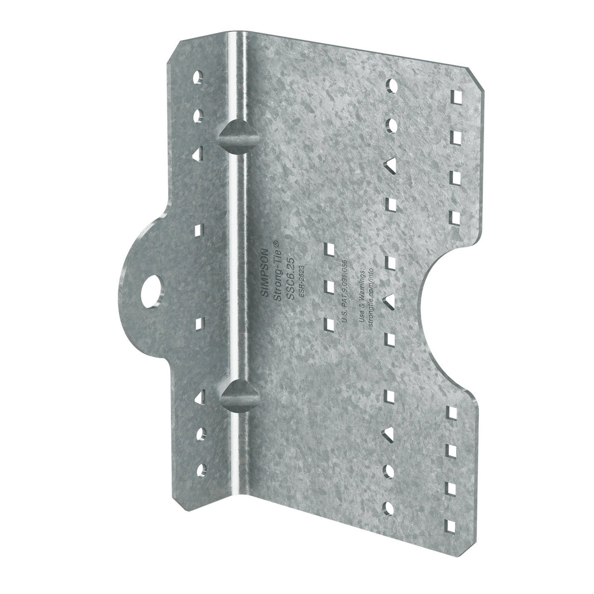 Simpson SSC6.25-R30 Steel Stud Clip 6-1/4 in. 14-Ga G90 Galv Cold-Formed Steel Connector 30-Pk
