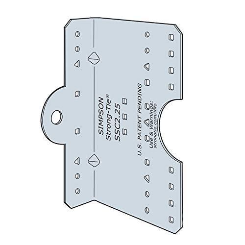 Simpson SSC6.25-R30 CFS Clip 1.4x4x6.25 Steel Stud Connector 30ct