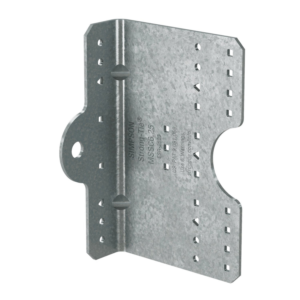 Simpson MSSC6.25-R30 Steel Stud Clip 6-1/4 in 12-Ga Galvanized Cold-Formed Steel Connector 30-Pack