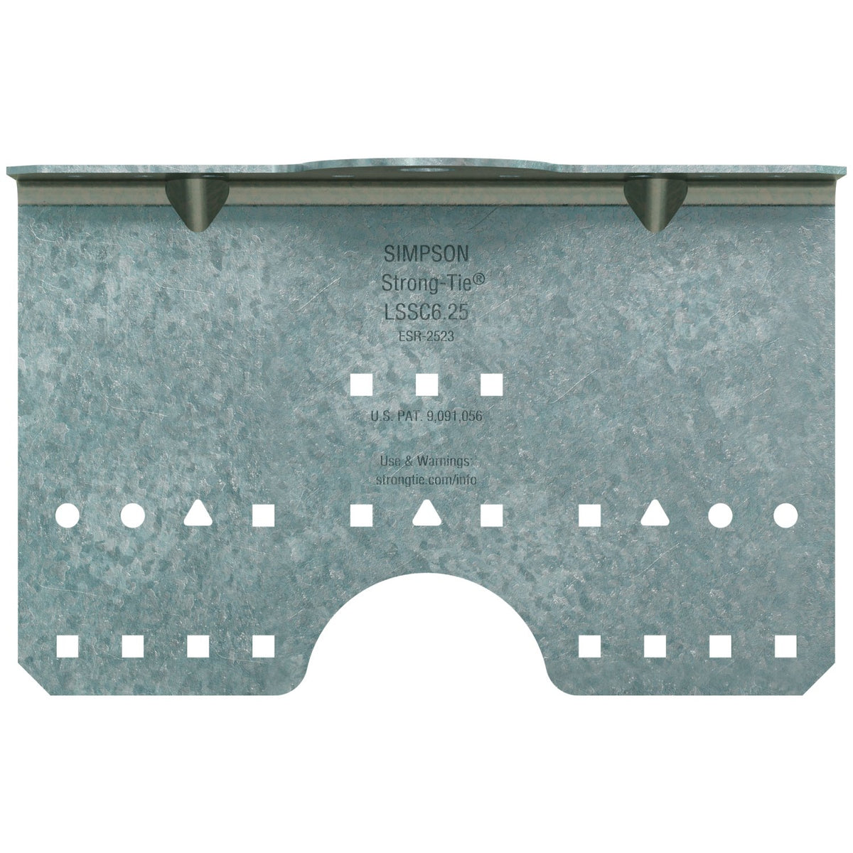 Simpson LSSC6.25-R30 Steel Stud Clip 6-1/4 in 16-Ga G90 Galv Cold-Formed Steel Connector 30-Pk