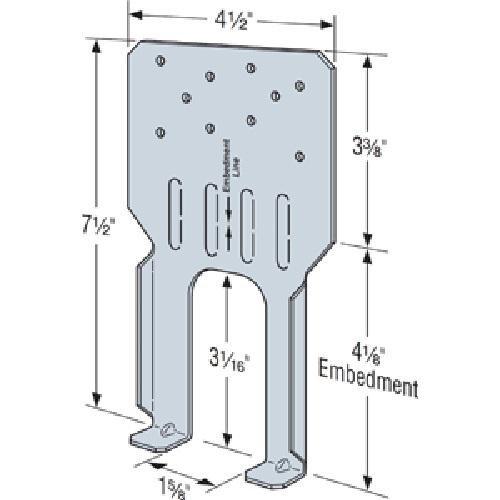 Simpson LTA2 Lateral Truss Anchor Galvanized