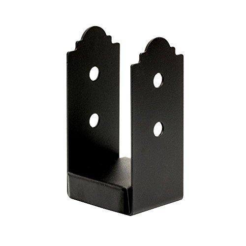 Simpson Strong-Tie Simpson Outdoor Accents APB44R x 4-inch Rough ZMAX Galvanized Steel Black Powder-Coat Post Base