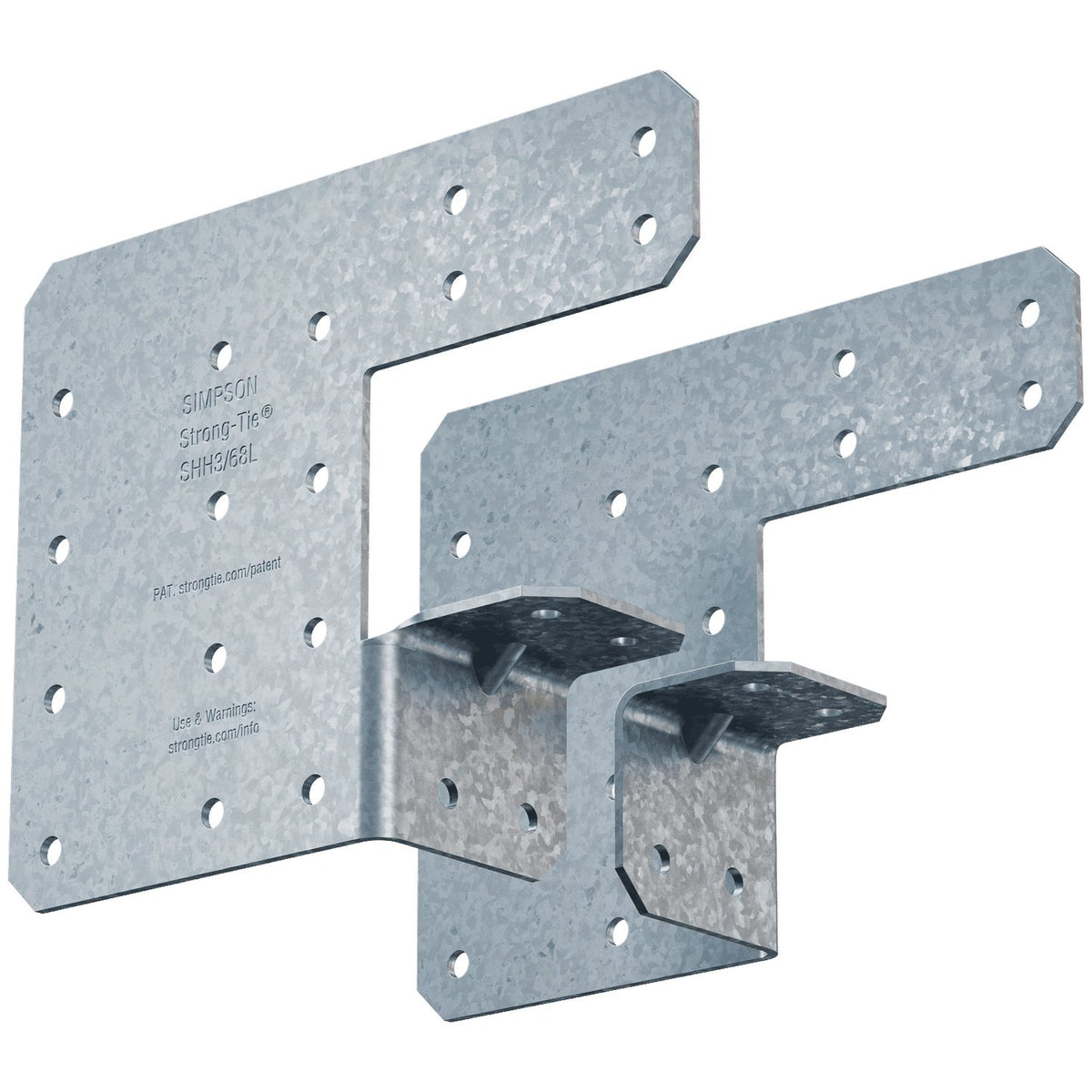 Simpson SHH3/68-KT24 Steel Header Hanger 4-3/8 in. x 5-5/8 in. 14-Ga G90 Galvanized CFS 24-Pack