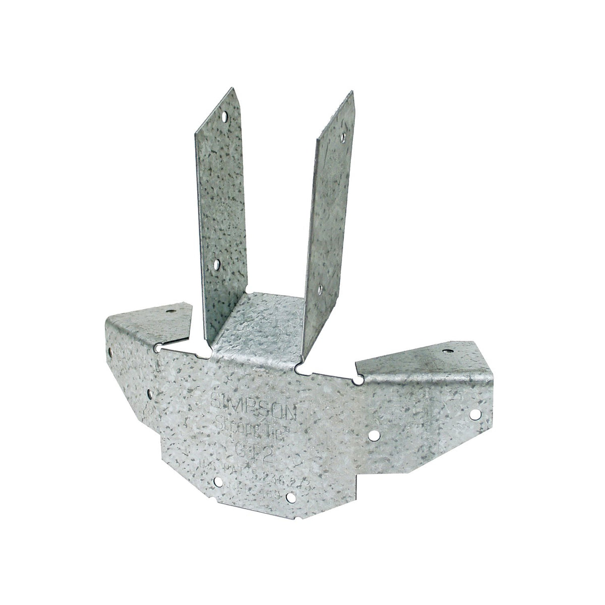 Simpson GT2Z Gazebo Tie for 2x rafter, Zmax 16 Gauge