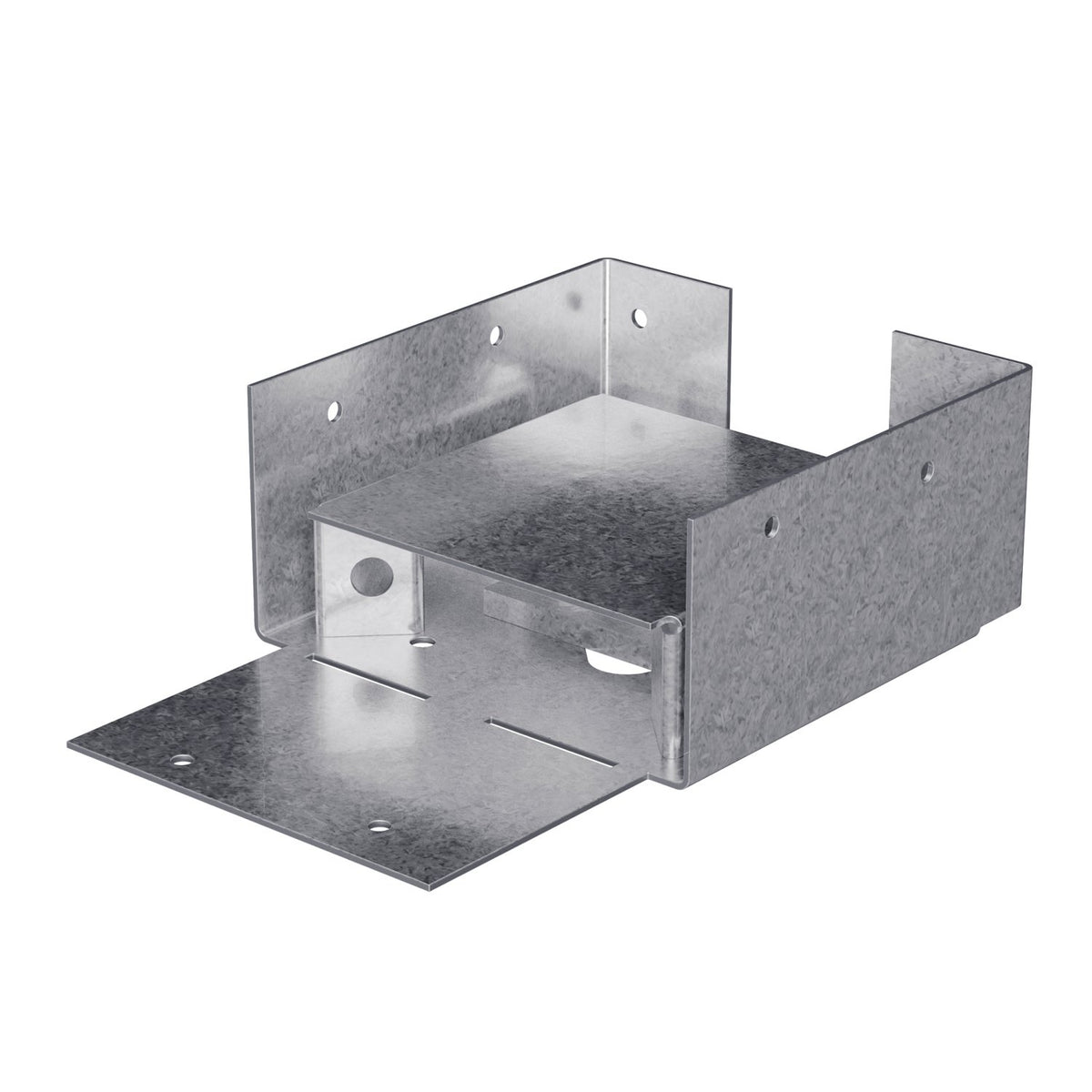 Simpson Strong-Tie ABW44RZ Rough 4x4 Adjustable Post Base with Wind Uplift, Zmax Finish