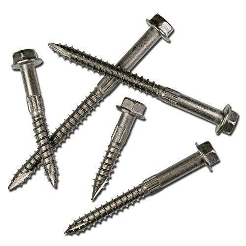 Simpson Strong-Drive SDS25200SS 1/4" x 2" 316 Stainless Steel, SDS Heavy-Duty Connector Screw, Exterior Wood Screw