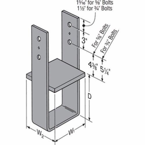 Simpson CB7 1/8-7 PSL 7-1/8" x 7" Column Base