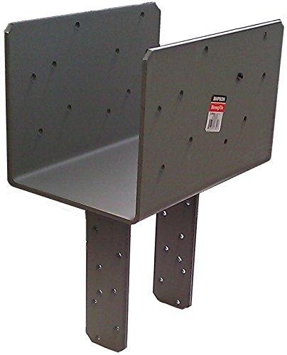 Simpson 6-3/4" Beam x 8" Post Column Cap w/SDS Screws, Gray Paint, CCQ78SDS2.5