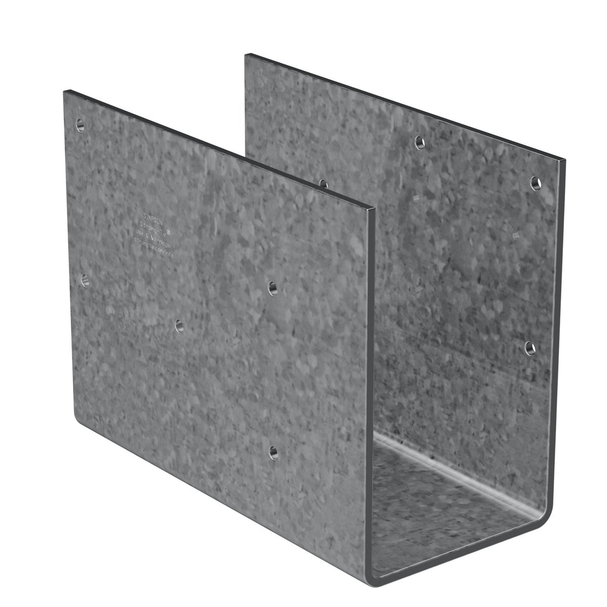 Simpson 3 5/8" Steel-Column Cap with Screws, G90 Galvanized CCOS3.62