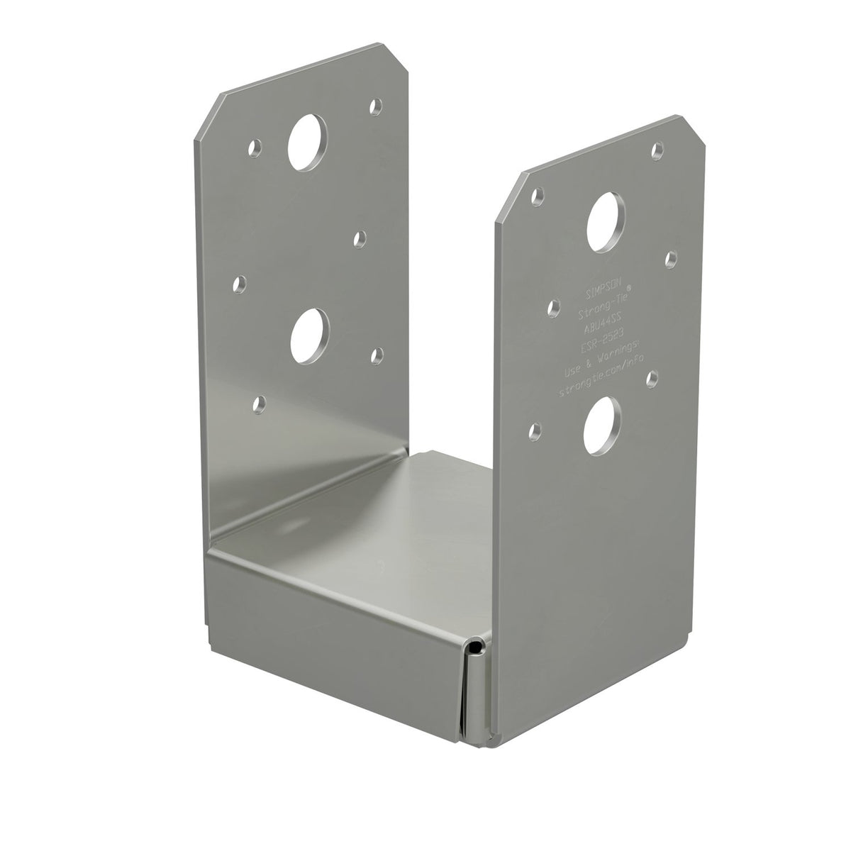 Simpson ABU44SS Stainless Steel Adjustable Post Base, 4-inch, 4" x 4"