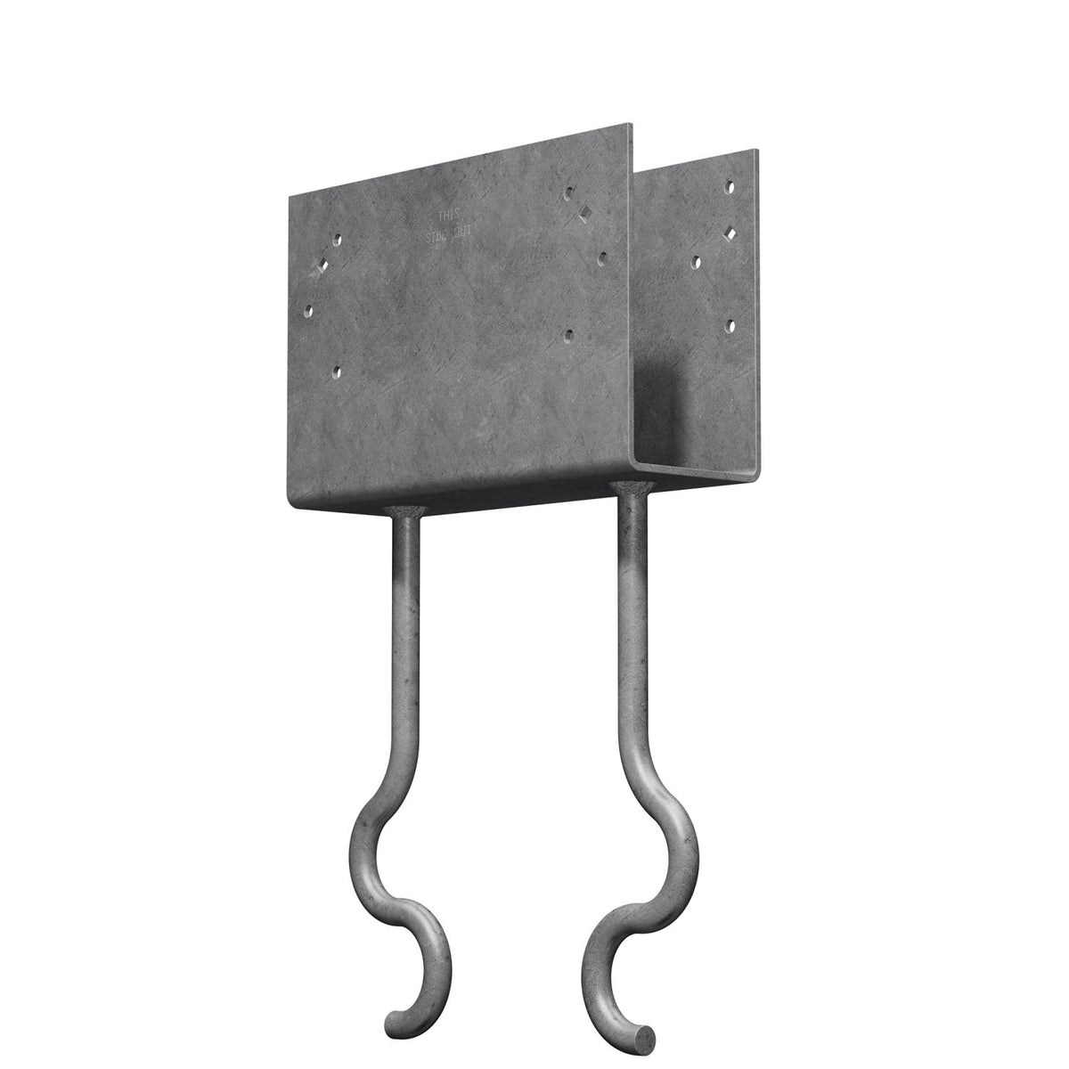 CCQM3.62-SDSHDG Column Cap for GFCMU and Concrete Piers, HDG w/Screws
