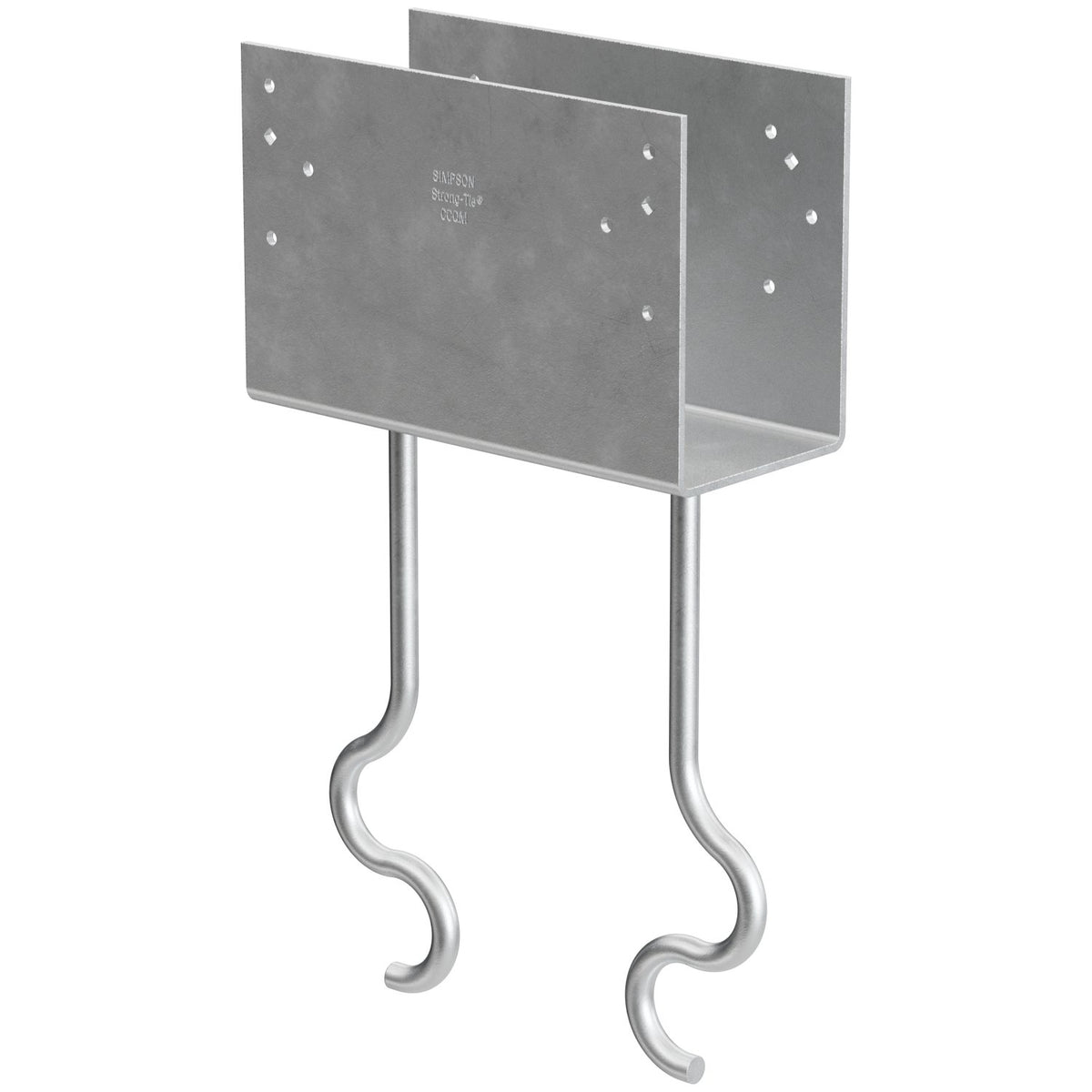 CCQM4.62-SDSHDG Column Cap for GFCMU and Concrete Piers, HDG w/Screws