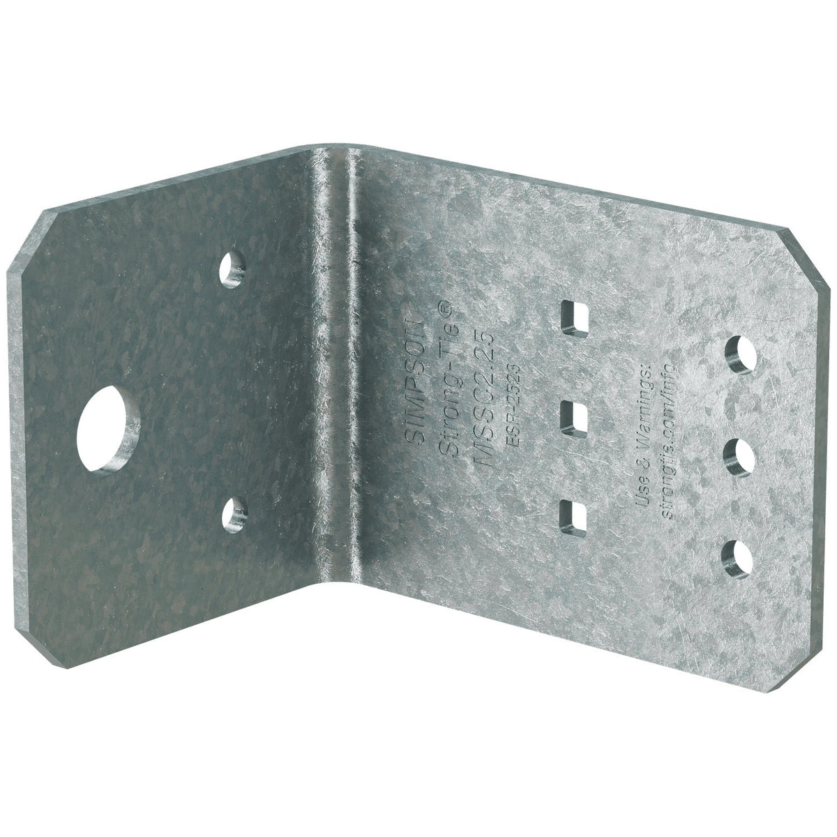 Simpson MSSC2.25-R90 Steel Stud Clip 2-1/4 in. 12-Ga G90 Galvanized CFS Connector 90-Pack