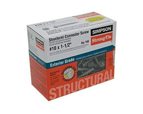 SD10112 SD Connector Screw #10 x 1-1/2" Class 55 Galvanized