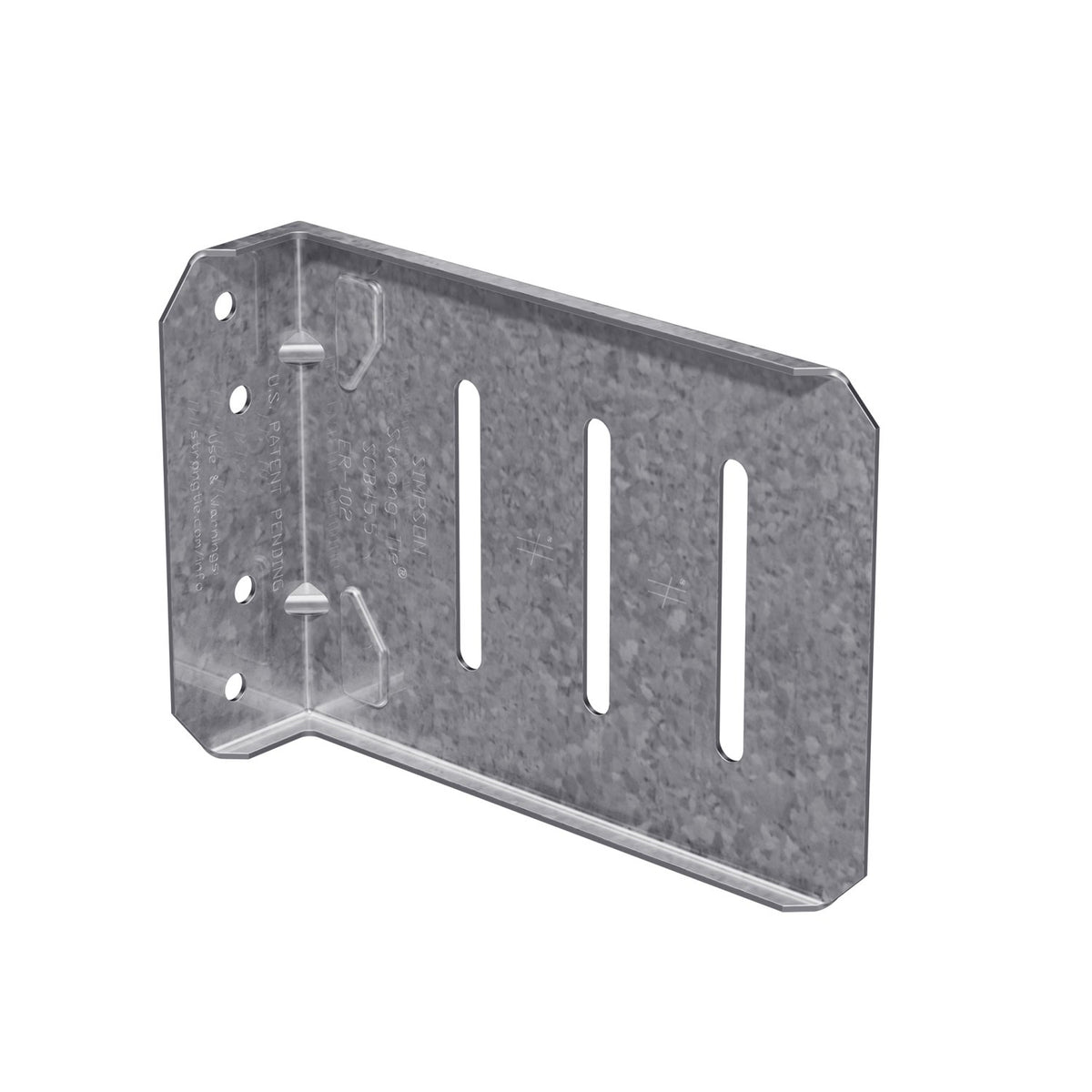 Simpson SCB45.5-KT Bypass Framing Slide Clip Connector 5-1/2 in. 16 Ga w/Shouldered Screws 25-Pk