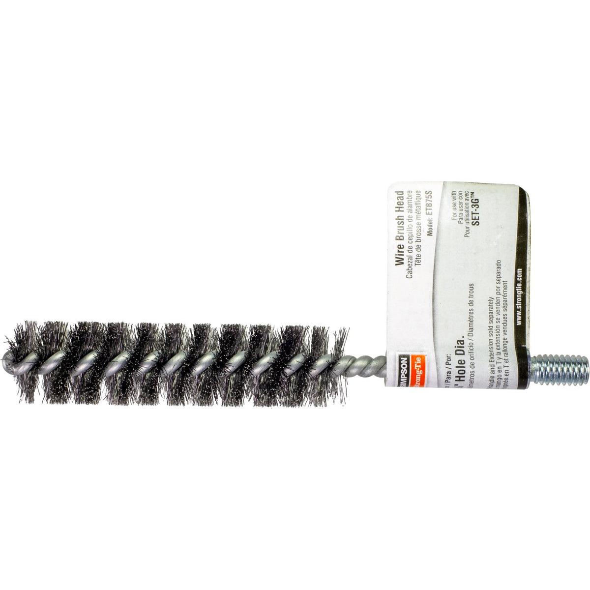 Simpson ETB75S 3/4" Hole-Cleaning Wire Brush Head for SET-3G & AT-3G