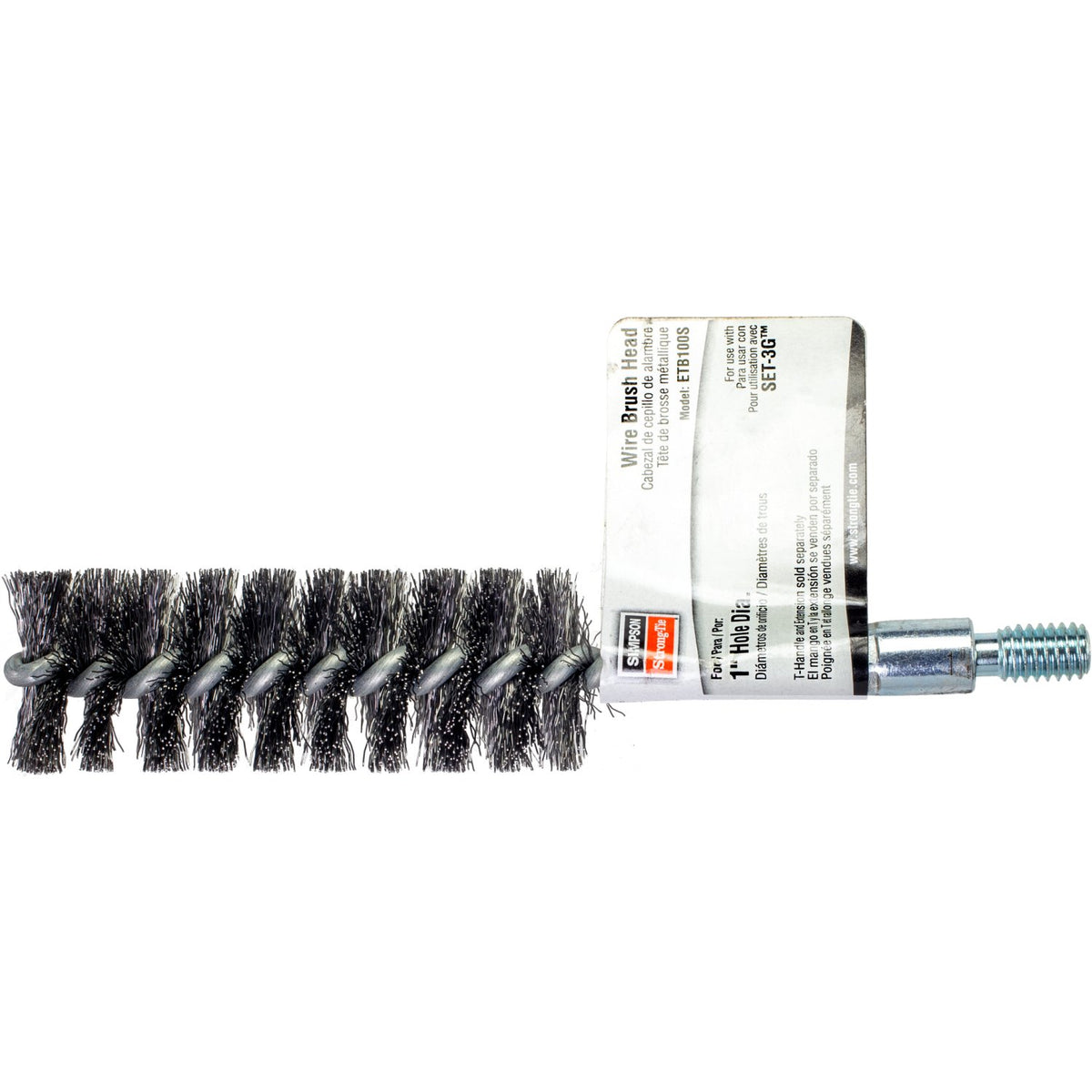 Simpson ETB100S 1" Hole-Cleaning Wire Brush Head for SET-3G & AT-3G