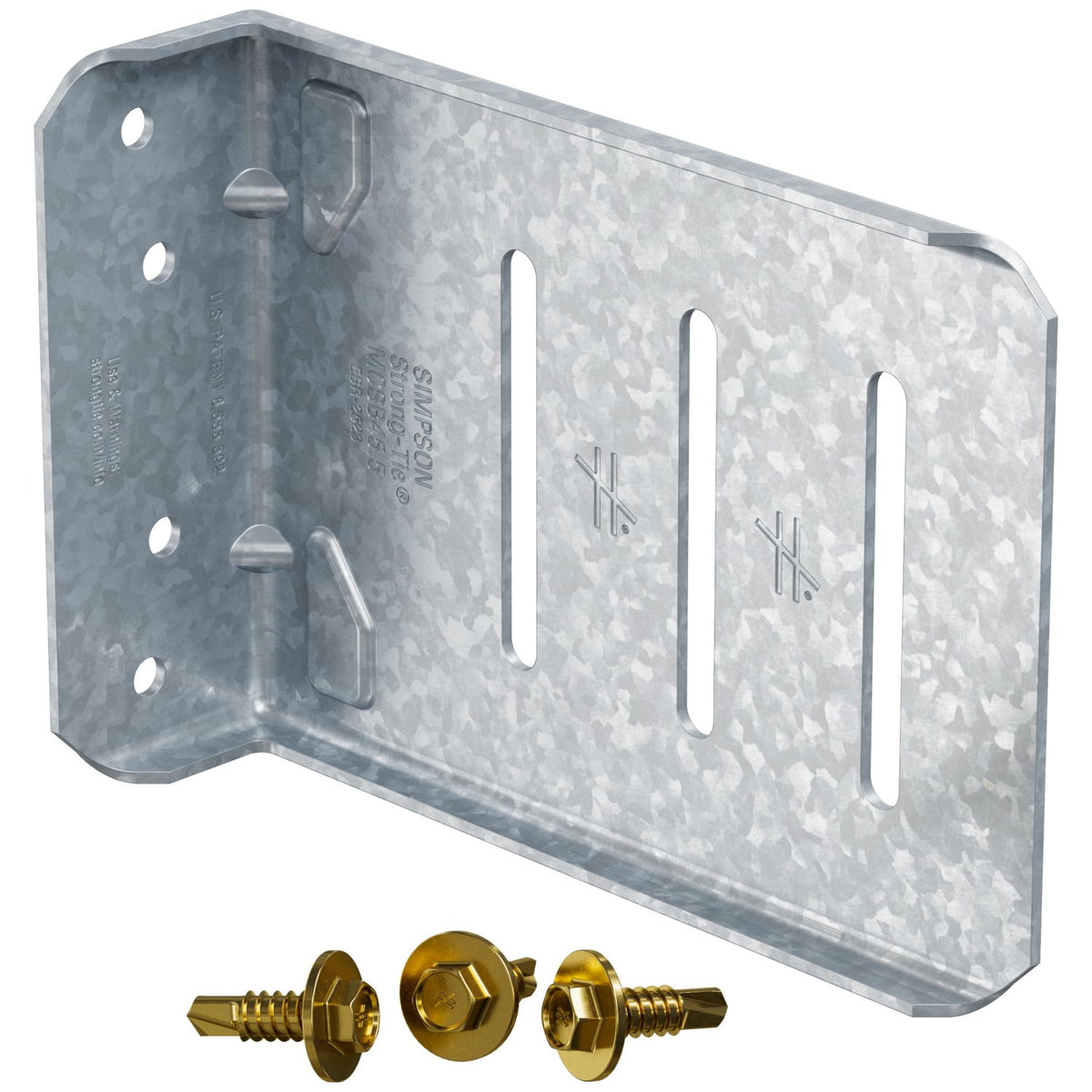Simpson MSCB45.5-KT 5-1/2 in. 14 Ga Bypass Framing Slide-Clip Connector Kit w/Shouldered Screws 25-Pk