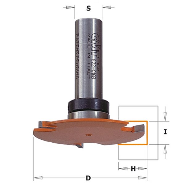 CMT 822.016.11B Slot Cutter 2-1/8" x 1/8" S=1/2"