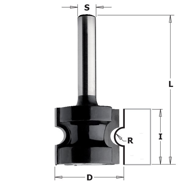 CMT 85401 Contractor Bull Nose Bit 7/8" R=1/8" S=1/4"