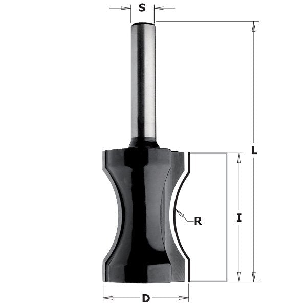 CMT 85411 Contractor Bull Nose Bit 13/16" R=23/32" S=1/4"